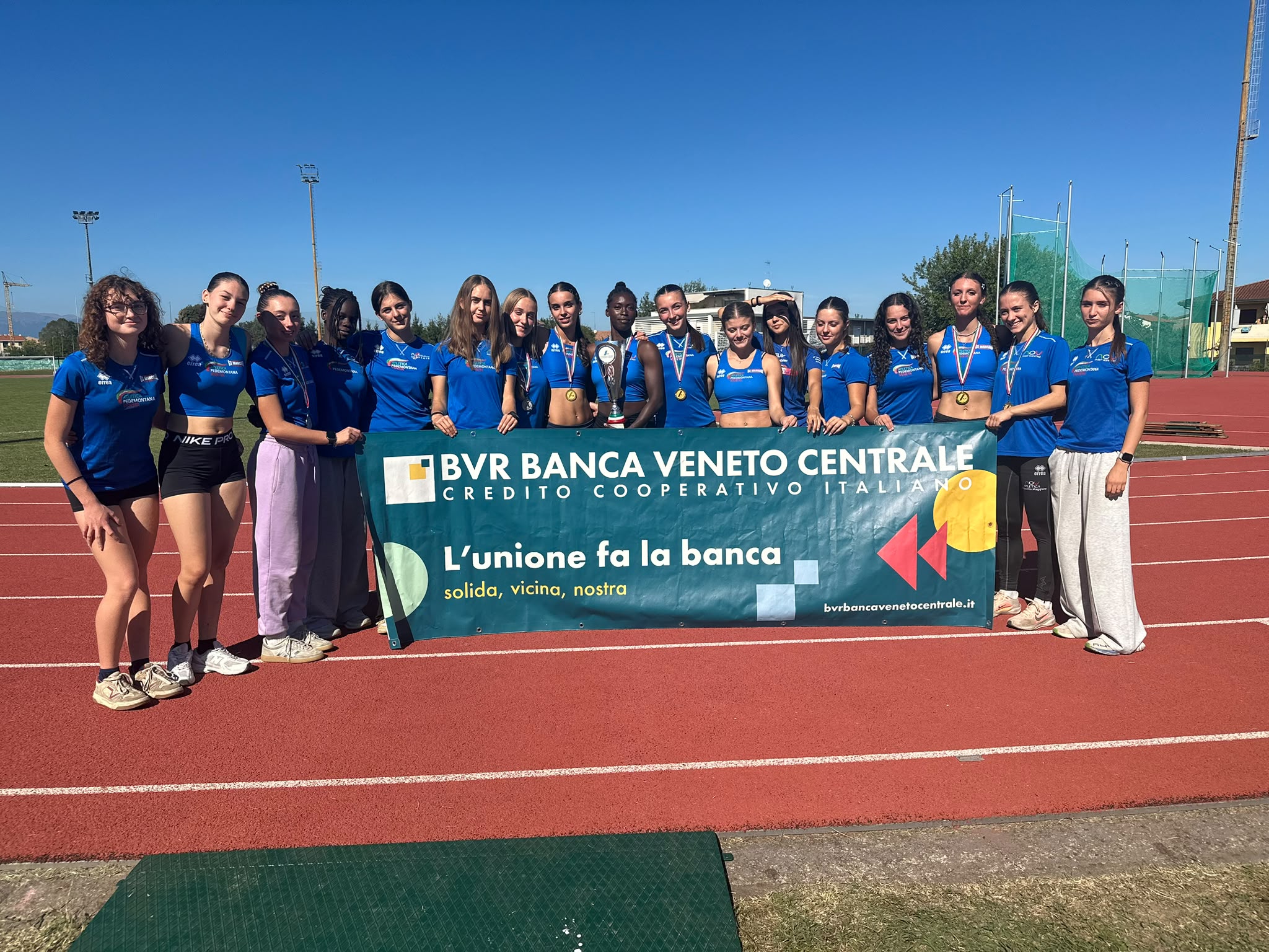 ATLETICA PEDEMONTANA VENETA TRIONFA NELLA B DEI SOCIETARI U18